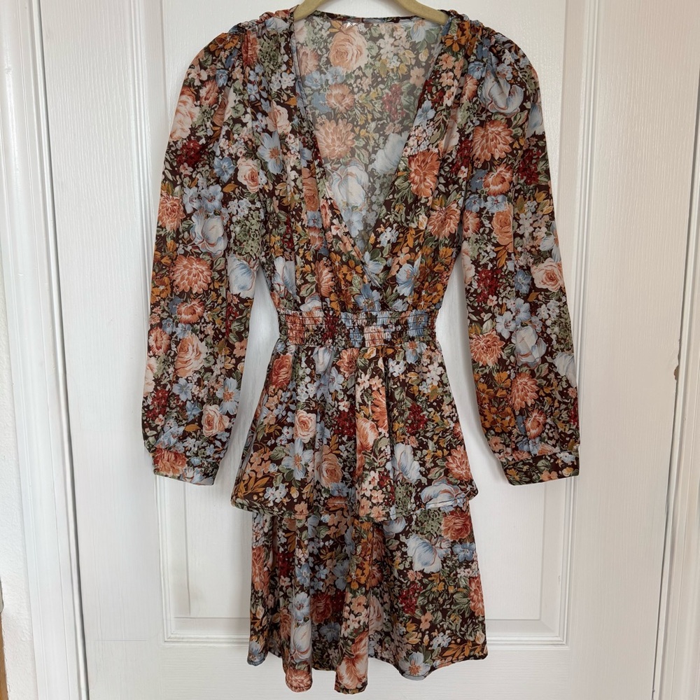 Floral V-Neck Dress
